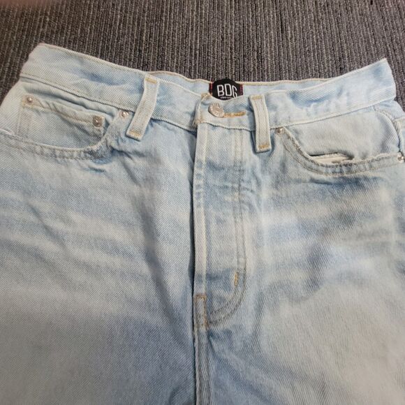 BDG Urban Outfitters Jeans 28 x 27 Denim Distressed Light Wash Straight Fit - Picture 8 of 11